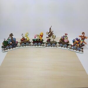 Disney Pooh Eeyore Danbury Christmas‎ Train Figurine Set Holiday Decor